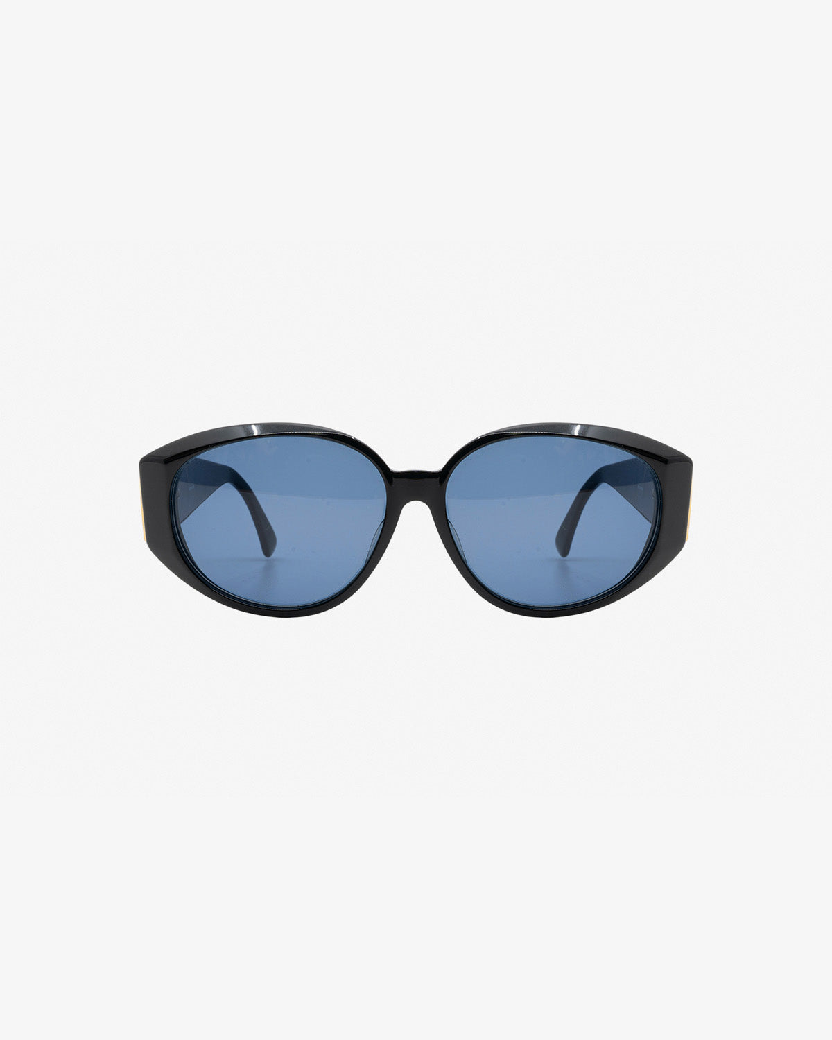 YSL VINTAGE Blue and Black oversized Sunglasses Yves Saint Laurent 6581 Y845 – Vintage Frames Company main image 3