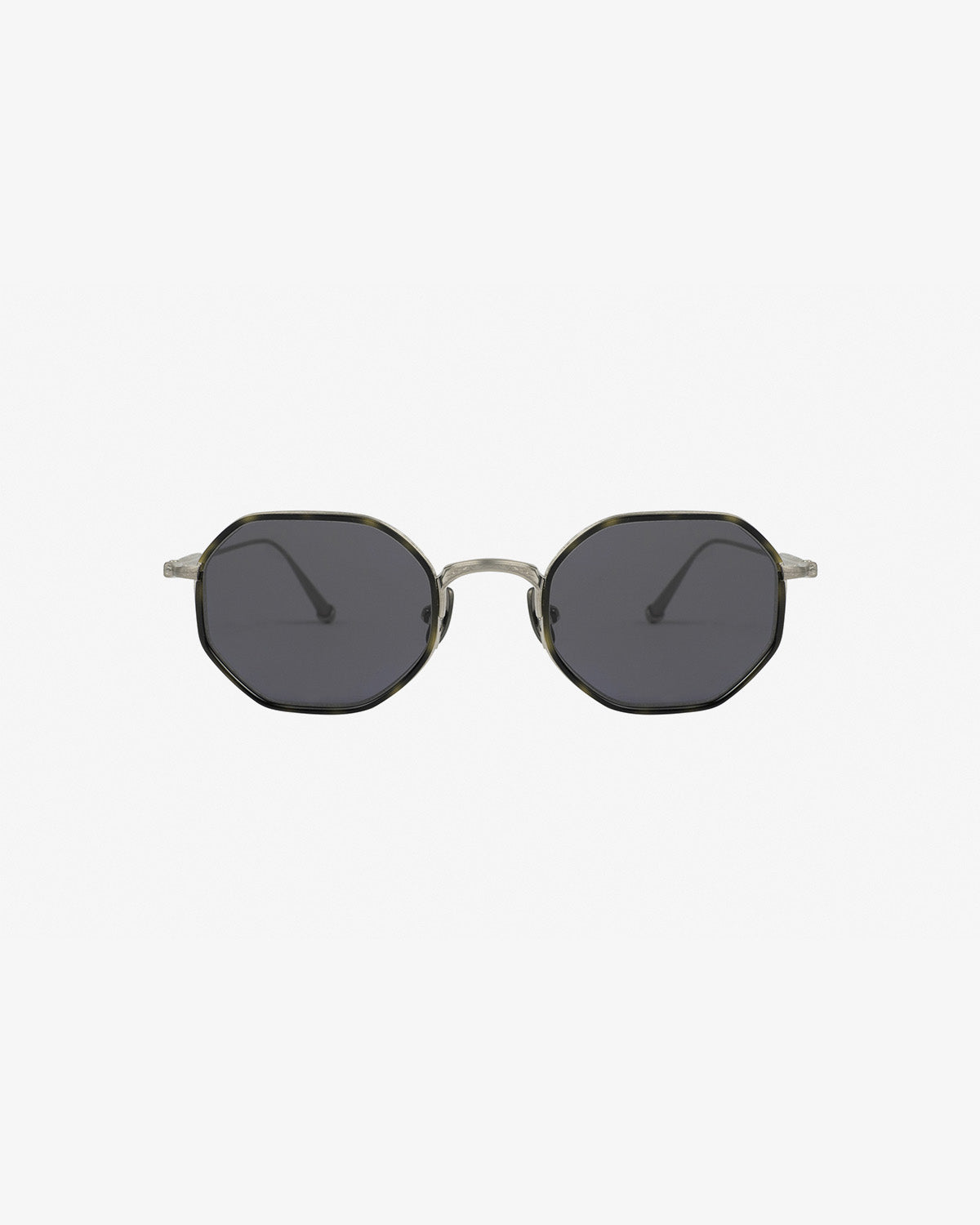 MATSUDA M3086I / BRUSHED SILVER KHAKI TORTOISE
