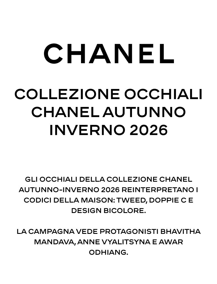 Scopri la Collezione SS26 di CHANEL all'interno delle Boutique Le Lunetier Milano